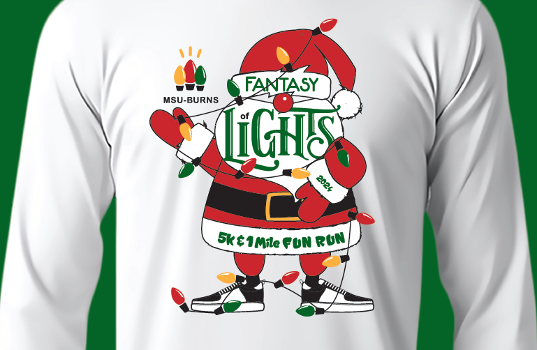 2024 Fantasy of Lights 5K T shirt design, zoomed in